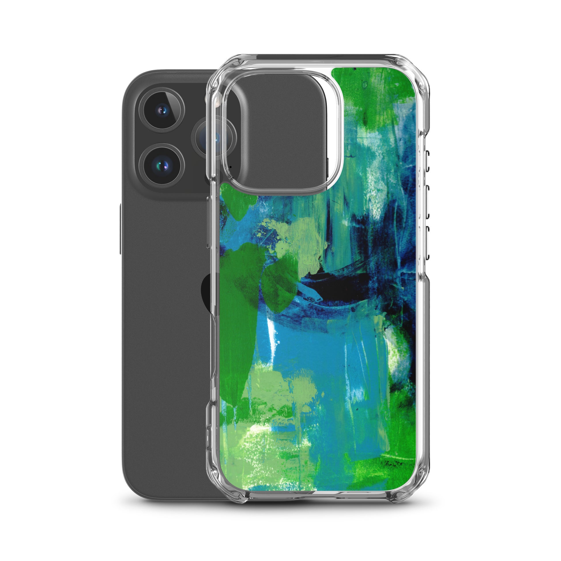 Cool Colors Clear Case for iPhone® - Aquamarine Design - Artistic Gifts for Women - Art by Artist Tania Herrera from Aquamarine Design Studio