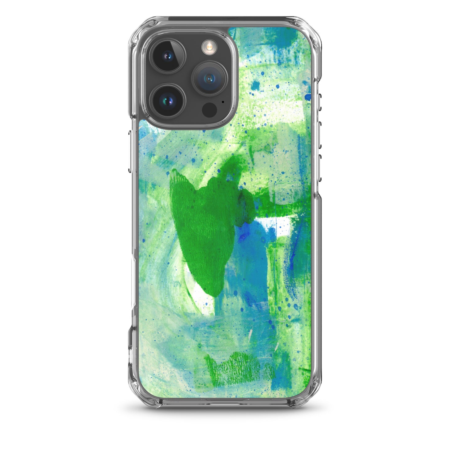 Green Mist Clear Case for iPhone® - Aquamarine Design - Artistic Gifts for Women - Art by Artist Tania Herrera from Aquamarine Design Studio