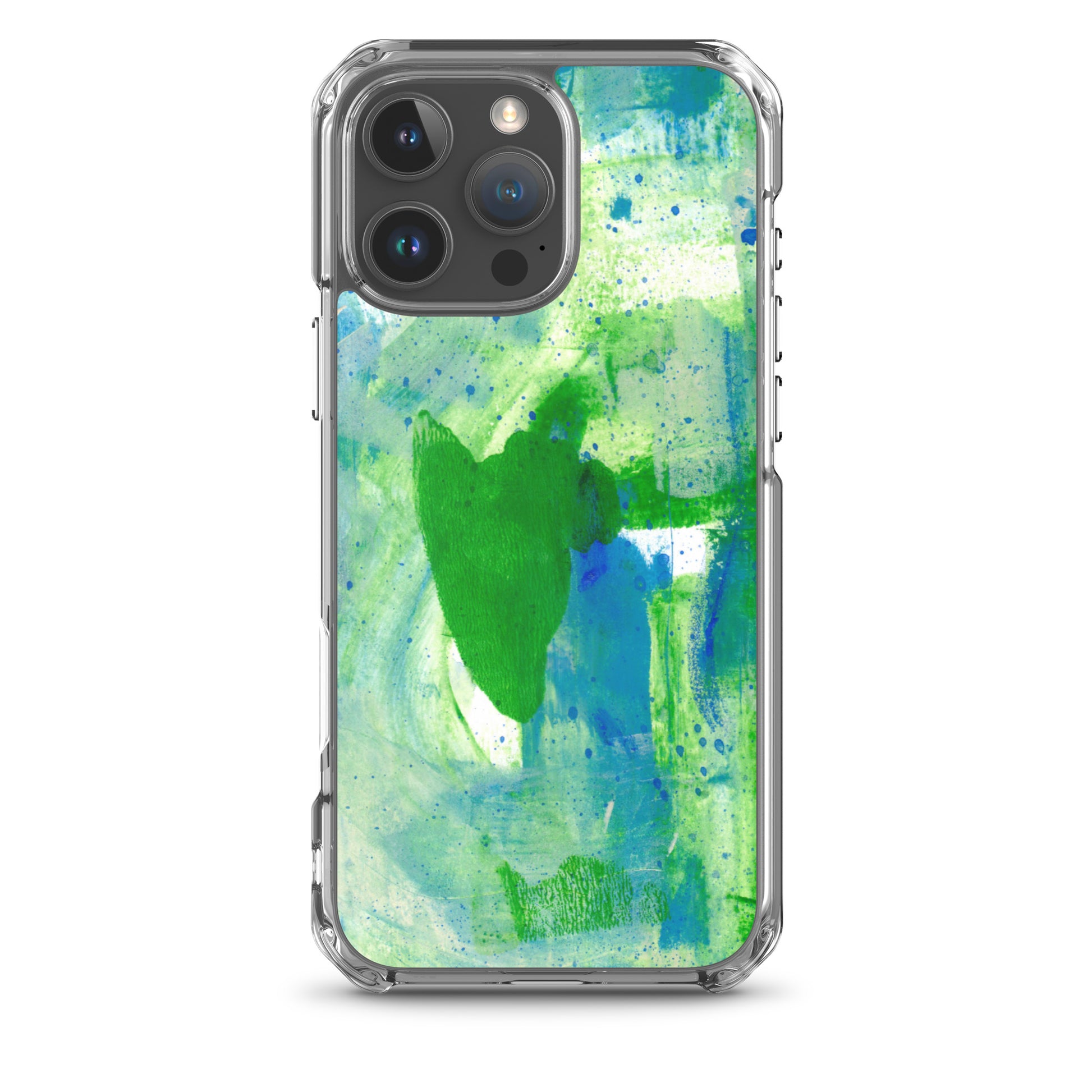 Green Mist Clear Case for iPhone® - Aquamarine Design - Artistic Gifts for Women - Art by Artist Tania Herrera from Aquamarine Design Studio