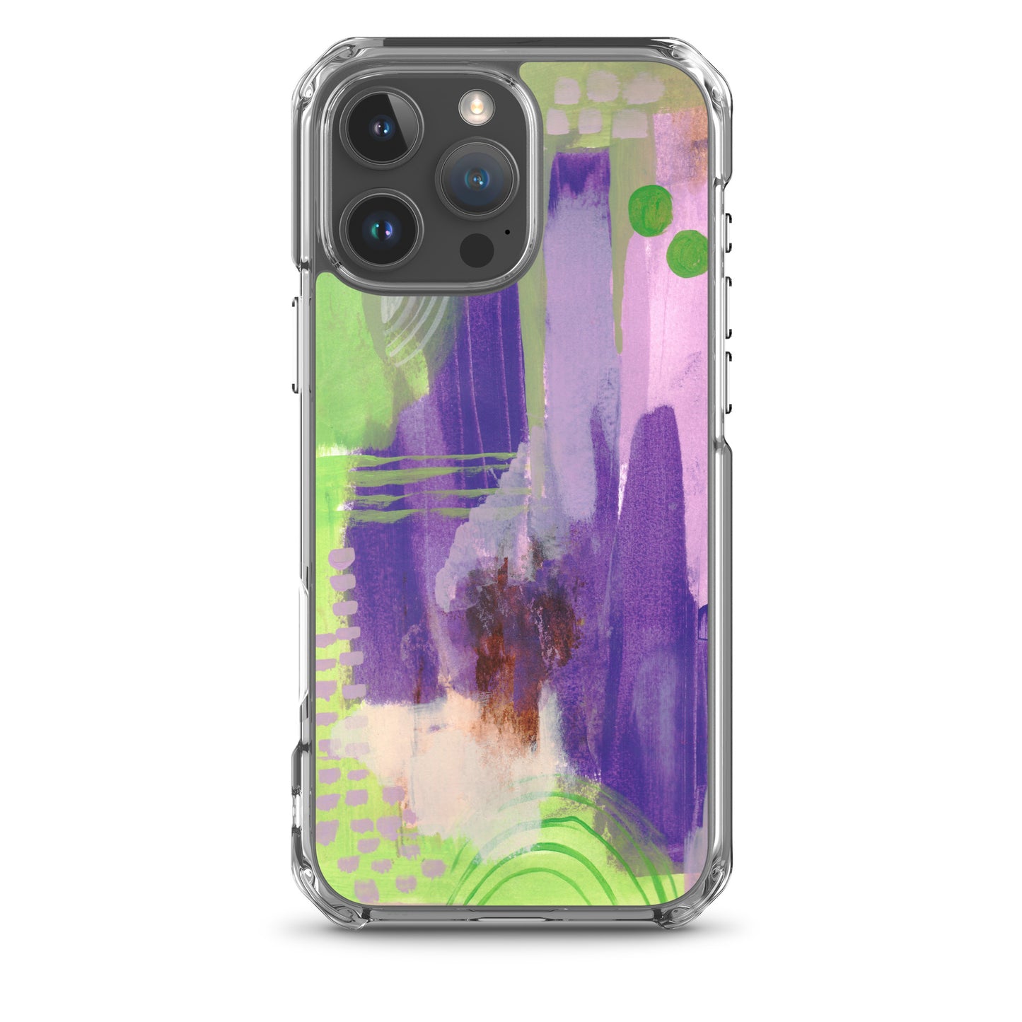 Purple Abstract II Clear Case for iPhone® - Aquamarine Design - Artistic Gifts for Women - Art by Artist Tania Herrera from Aquamarine Design Studio