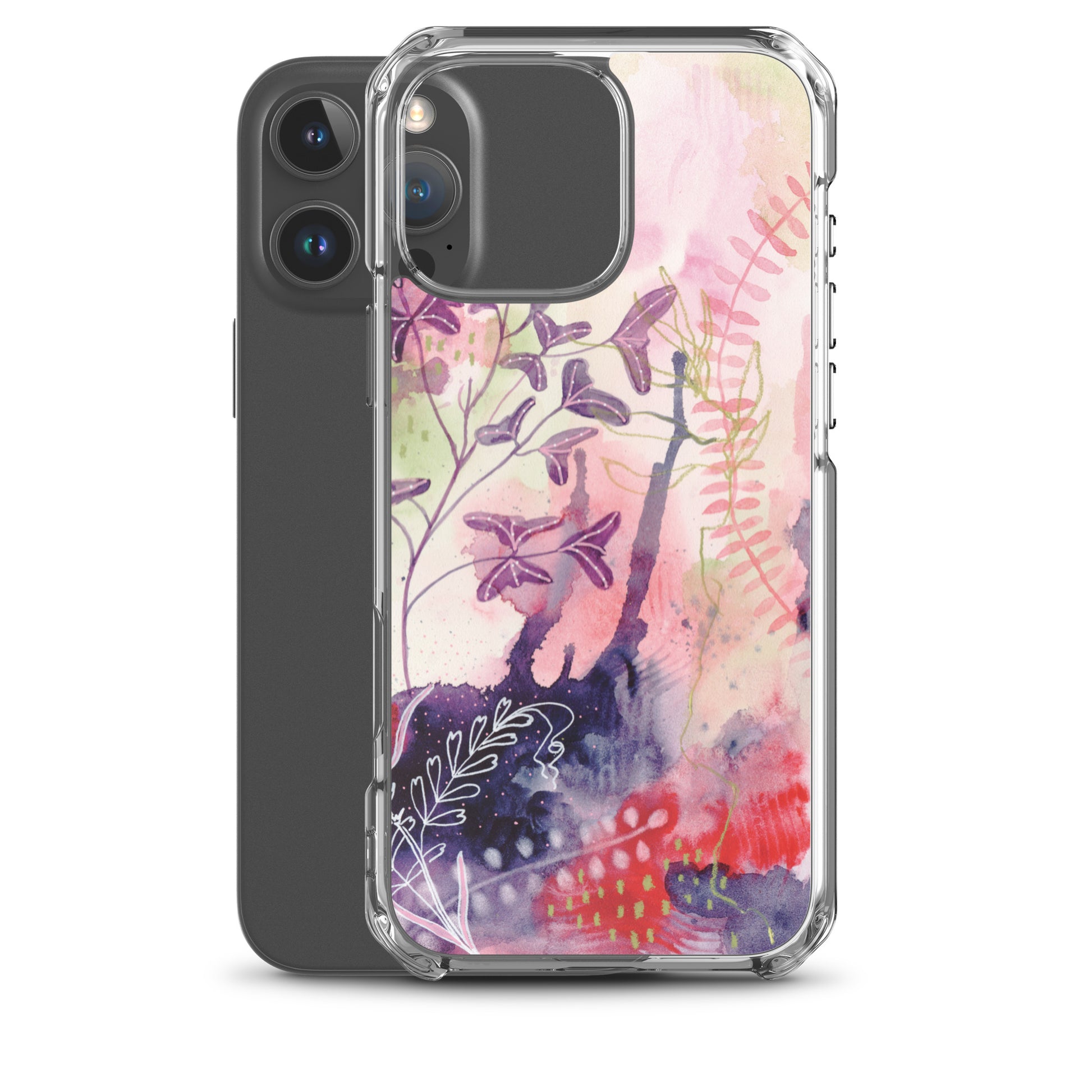 Playful Clear Case for iPhone® - Aquamarine Design - Artistic Gifts for Women - Art by Artist Tania Herrera from Aquamarine Design Studio