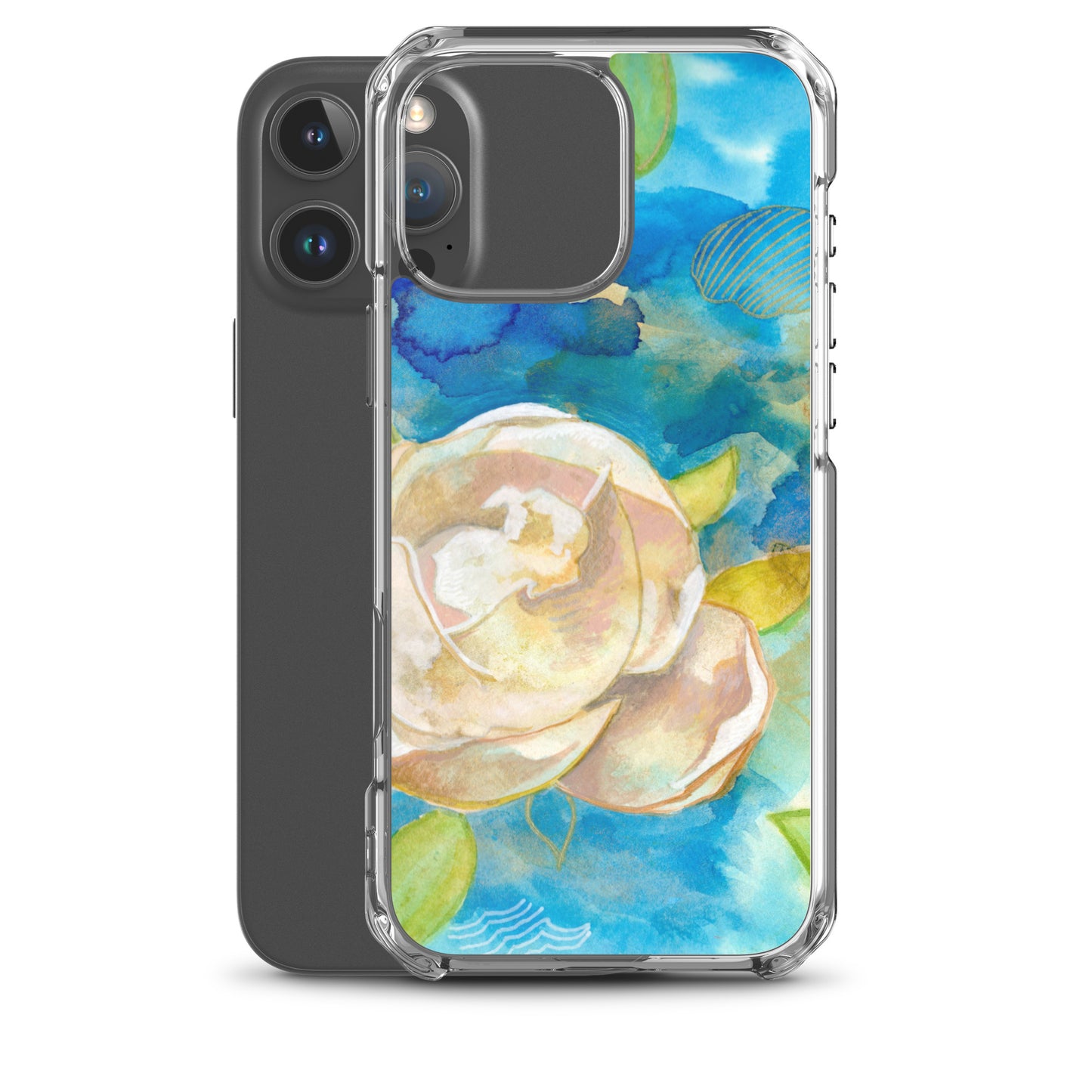 Clear Case for iPhone® - Aquamarine Design - Artistic Gifts for Women - Art by Artist Tania Herrera from Aquamarine Design Studio