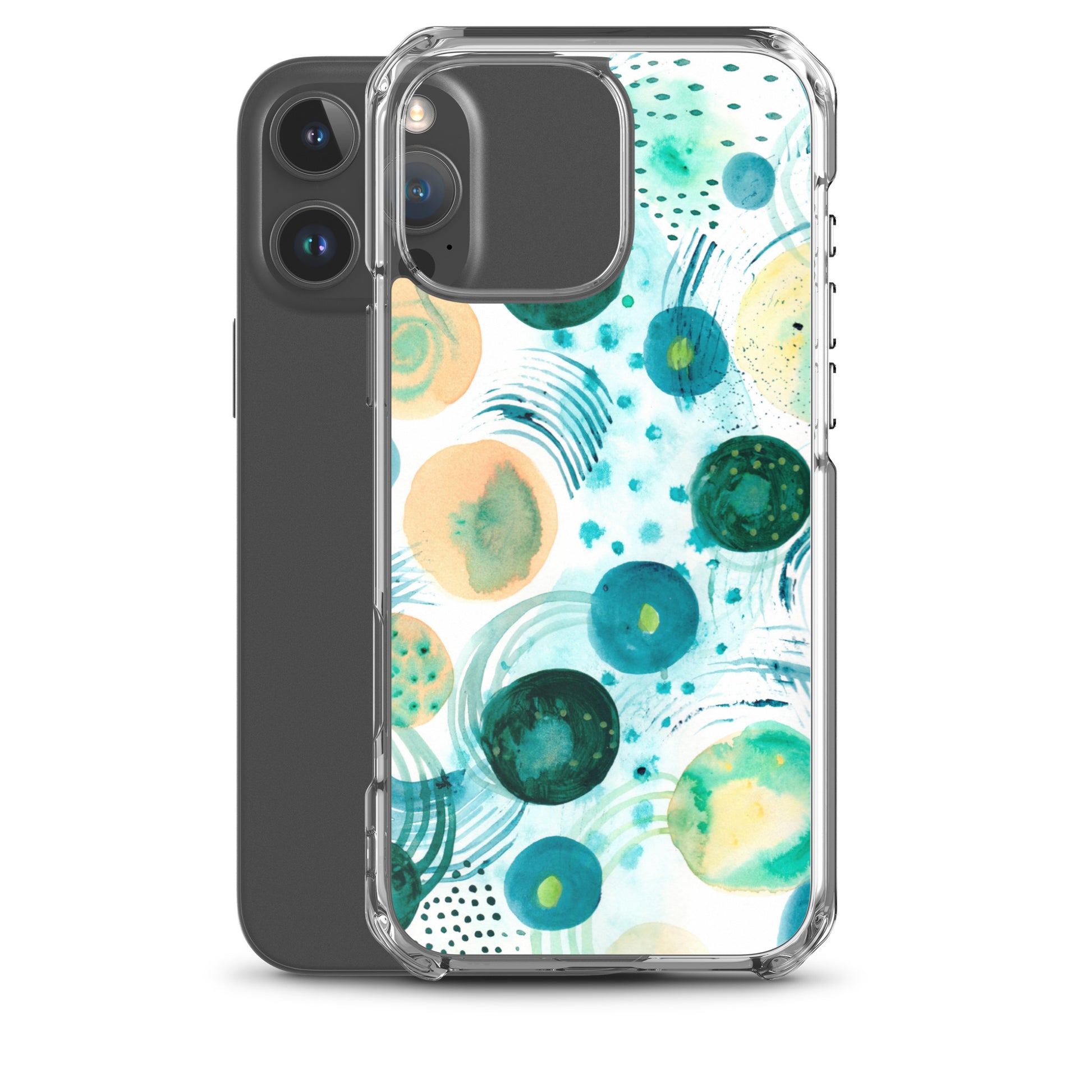 Geometrical Design Clear Case for iPhone® - Aquamarine Design - Artistic Gifts for Women - Art by Artist Tania Herrera from Aquamarine Design Studio