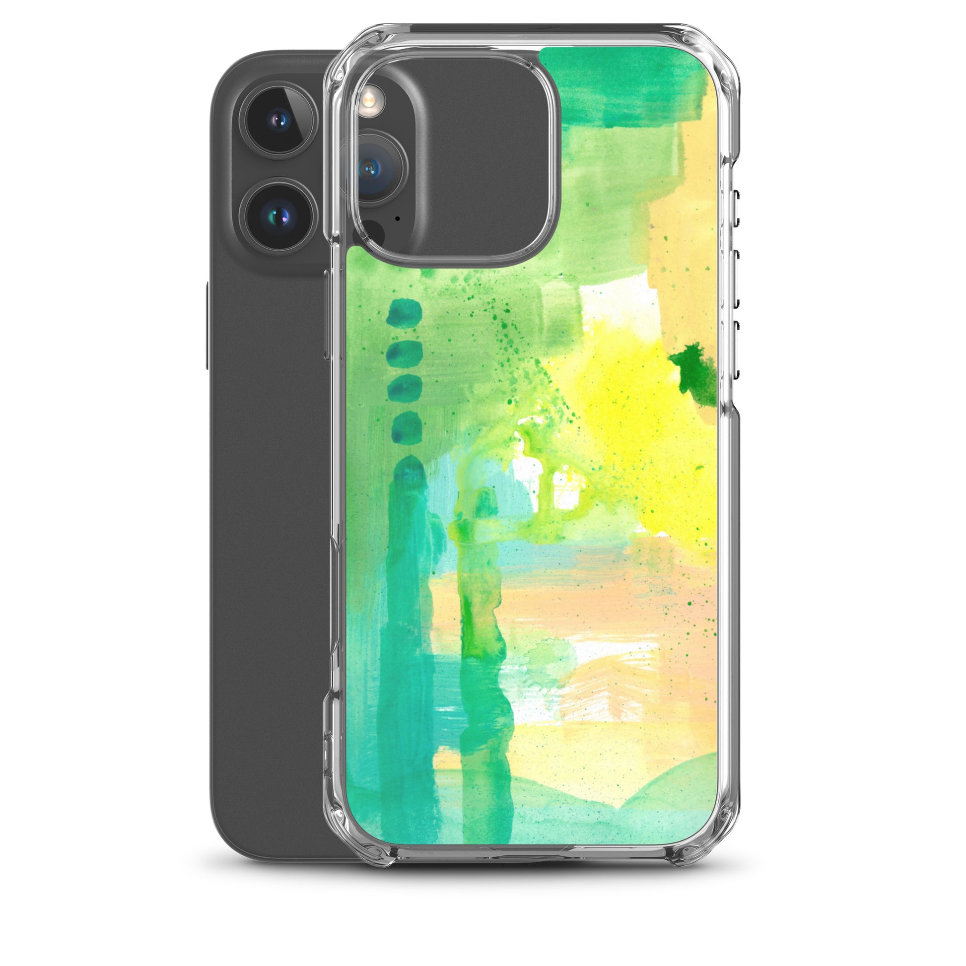 Aqua Abstract Design II Clear Case for iPhone® - Aquamarine Design - Artistic Gifts for Women - Art by Artist Tania Herrera from Aquamarine Design Studio