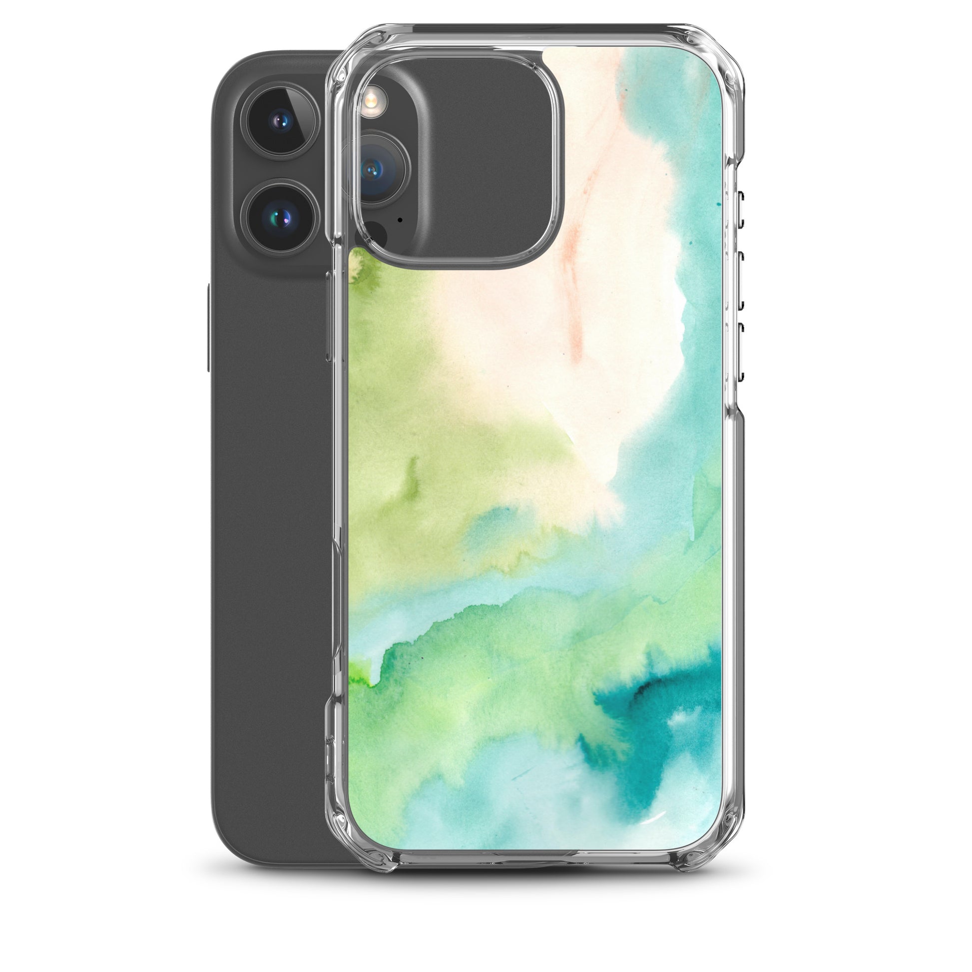 Soft Green Clear Case for iPhone® - Aquamarine Design - Artistic Gifts for Women - Art by Artist Tania Herrera from Aquamarine Design Studio
