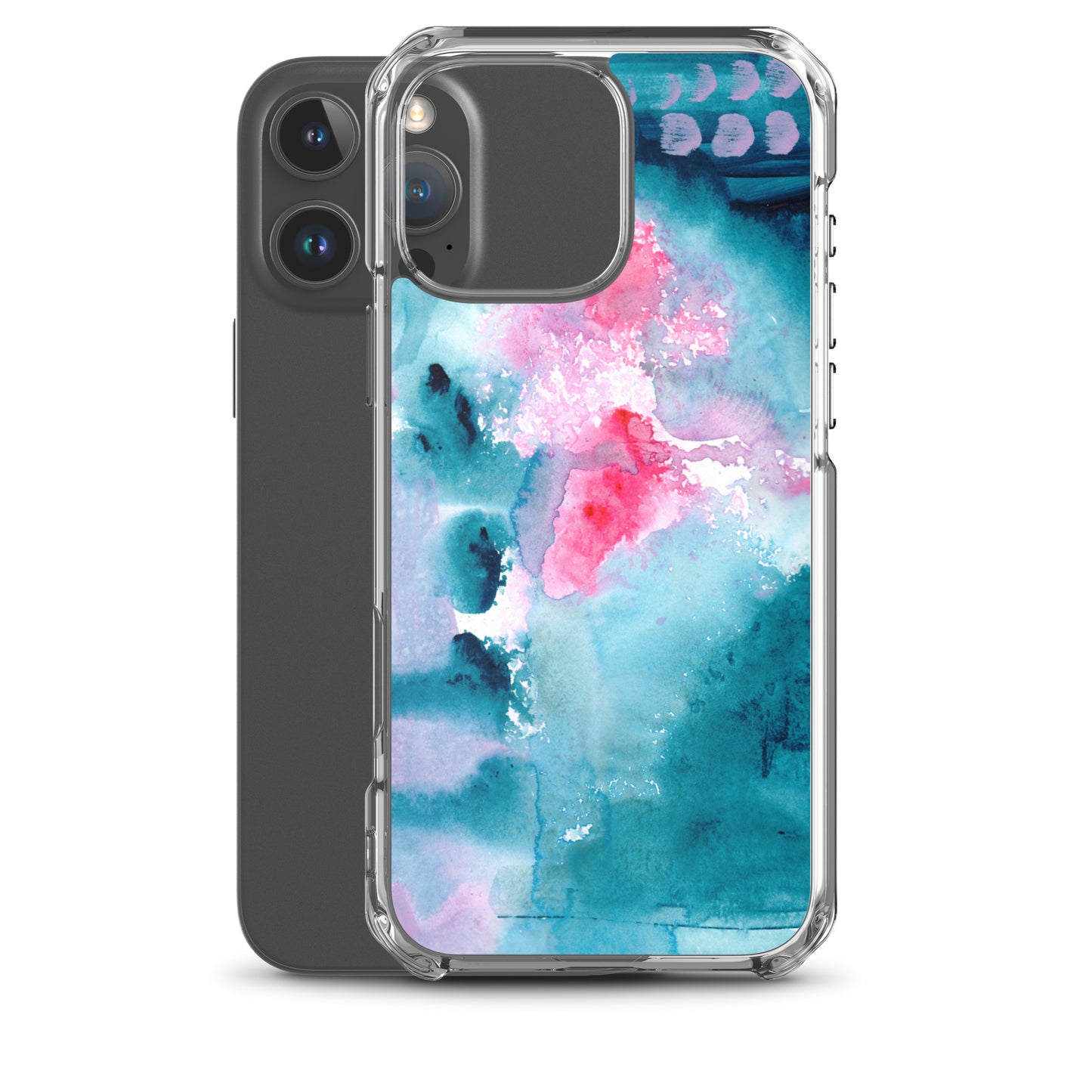 Magical Blue I Clear Case for iPhone® - Aquamarine Design - Artistic Gifts for Women - Art by Artist Tania Herrera from Aquamarine Design Studio