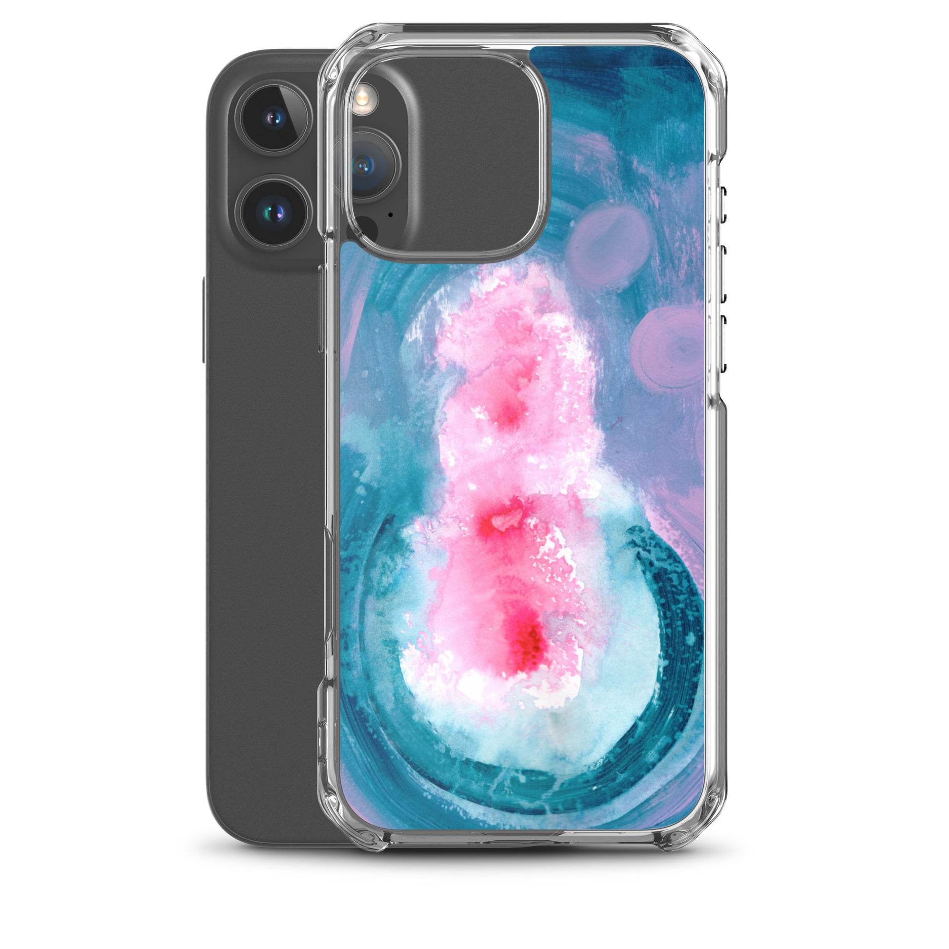 Magical Blue II Clear Case for iPhone® - Aquamarine Design - Artistic Gifts for Women - Art by Artist Tania Herrera from Aquamarine Design Studio