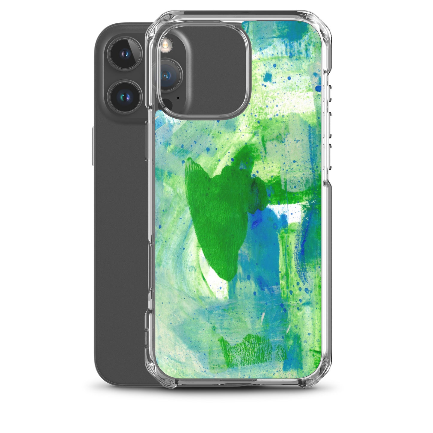Green Mist Clear Case for iPhone® - Aquamarine Design - Artistic Gifts for Women - Art by Artist Tania Herrera from Aquamarine Design Studio