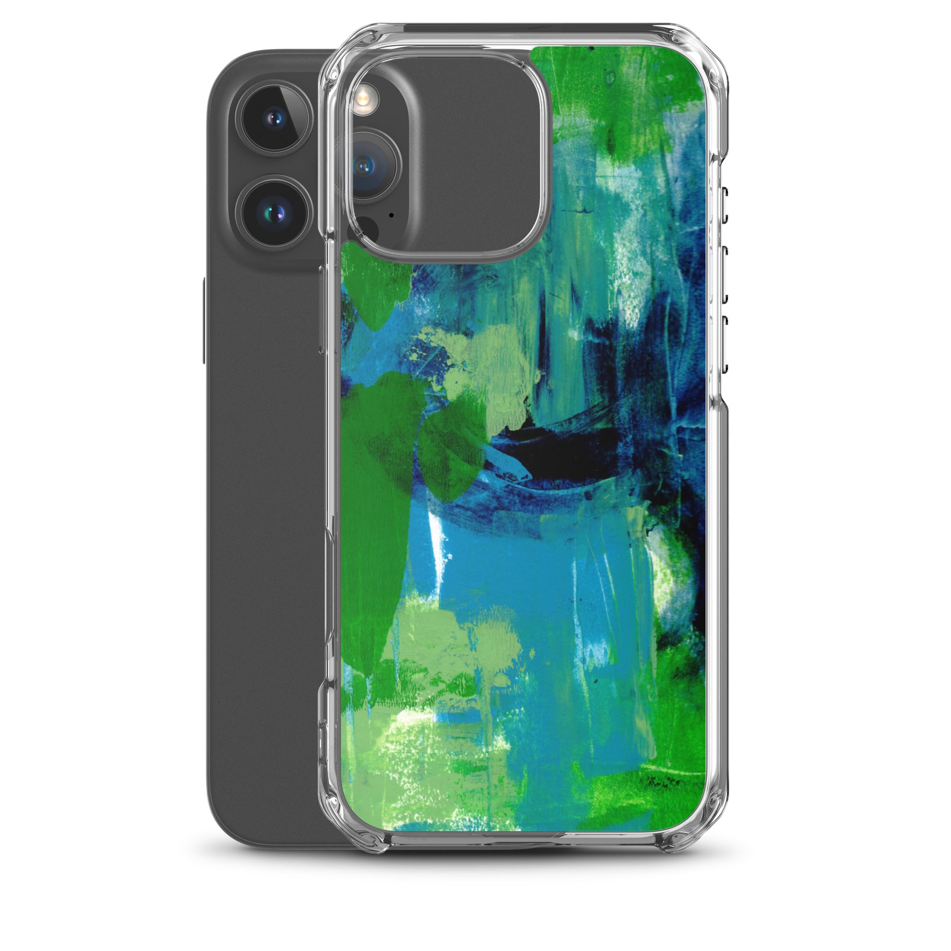 Cool Colors Clear Case for iPhone® - Aquamarine Design - Artistic Gifts for Women - Art by Artist Tania Herrera from Aquamarine Design Studio
