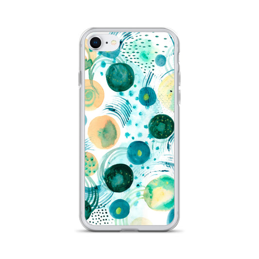 Geometrical Design Clear Case for iPhone® - Aquamarine Design - Artistic Gifts for Women - Art by Artist Tania Herrera from Aquamarine Design Studio