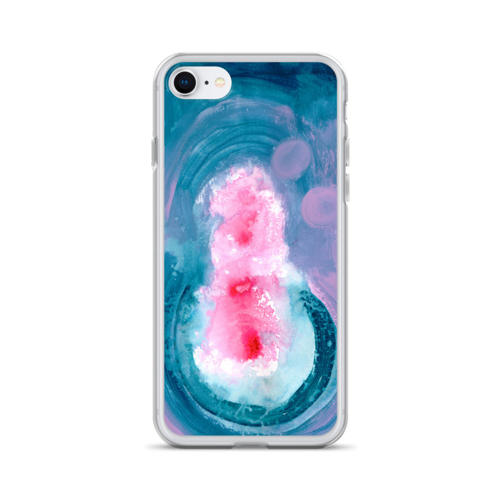 Magical Blue II Clear Case for iPhone® - Aquamarine Design - Artistic Gifts for Women - Art by Artist Tania Herrera from Aquamarine Design Studio