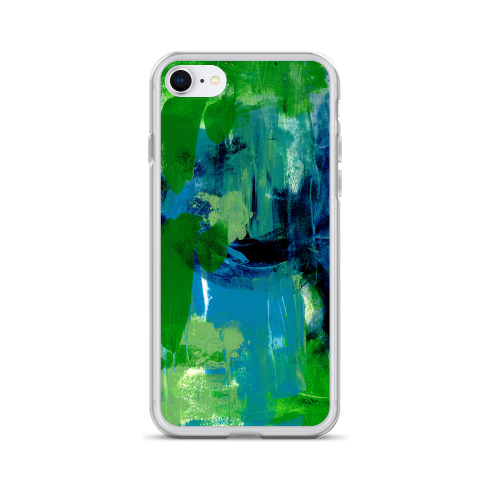 Cool Colors Clear Case for iPhone® - Aquamarine Design - Artistic Gifts for Women - Art by Artist Tania Herrera from Aquamarine Design Studio