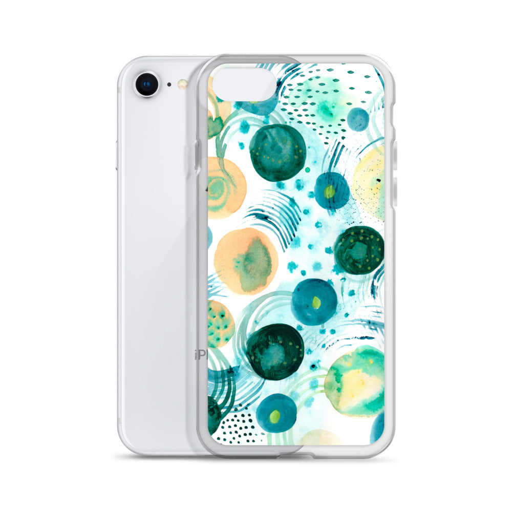 Geometrical Design Clear Case for iPhone® - Aquamarine Design - Artistic Gifts for Women - Art by Artist Tania Herrera from Aquamarine Design Studio
