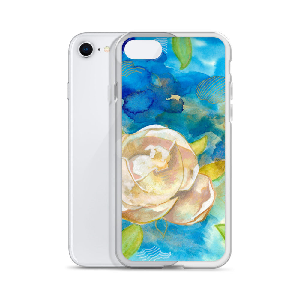 Clear Case for iPhone® - Aquamarine Design - Artistic Gifts for Women - Art by Artist Tania Herrera from Aquamarine Design Studio