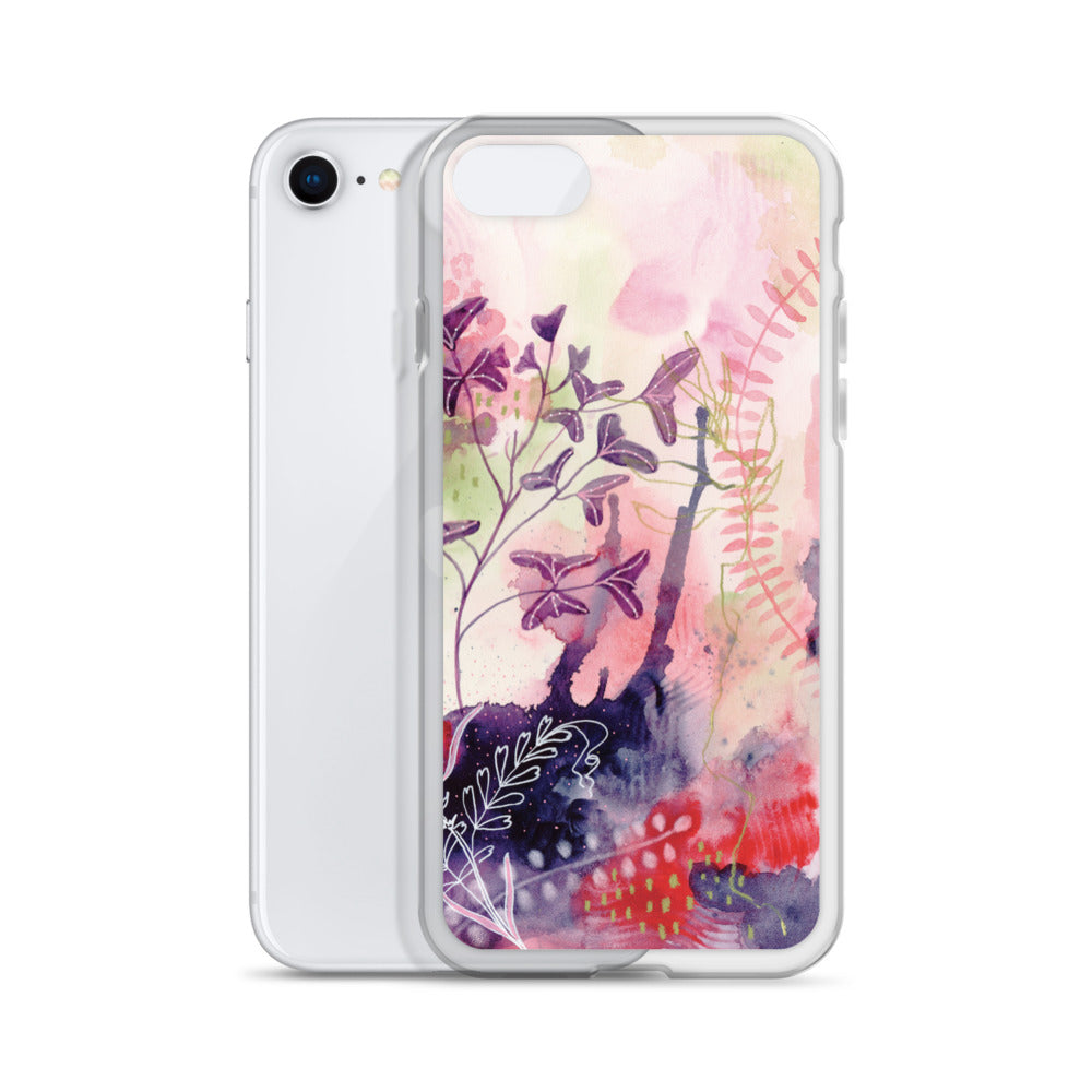 Playful Clear Case for iPhone® - Aquamarine Design - Artistic Gifts for Women - Art by Artist Tania Herrera from Aquamarine Design Studio