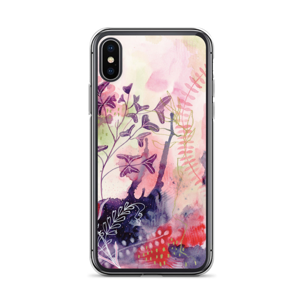 Playful Clear Case for iPhone® - Aquamarine Design - Artistic Gifts for Women - Art by Artist Tania Herrera from Aquamarine Design Studio