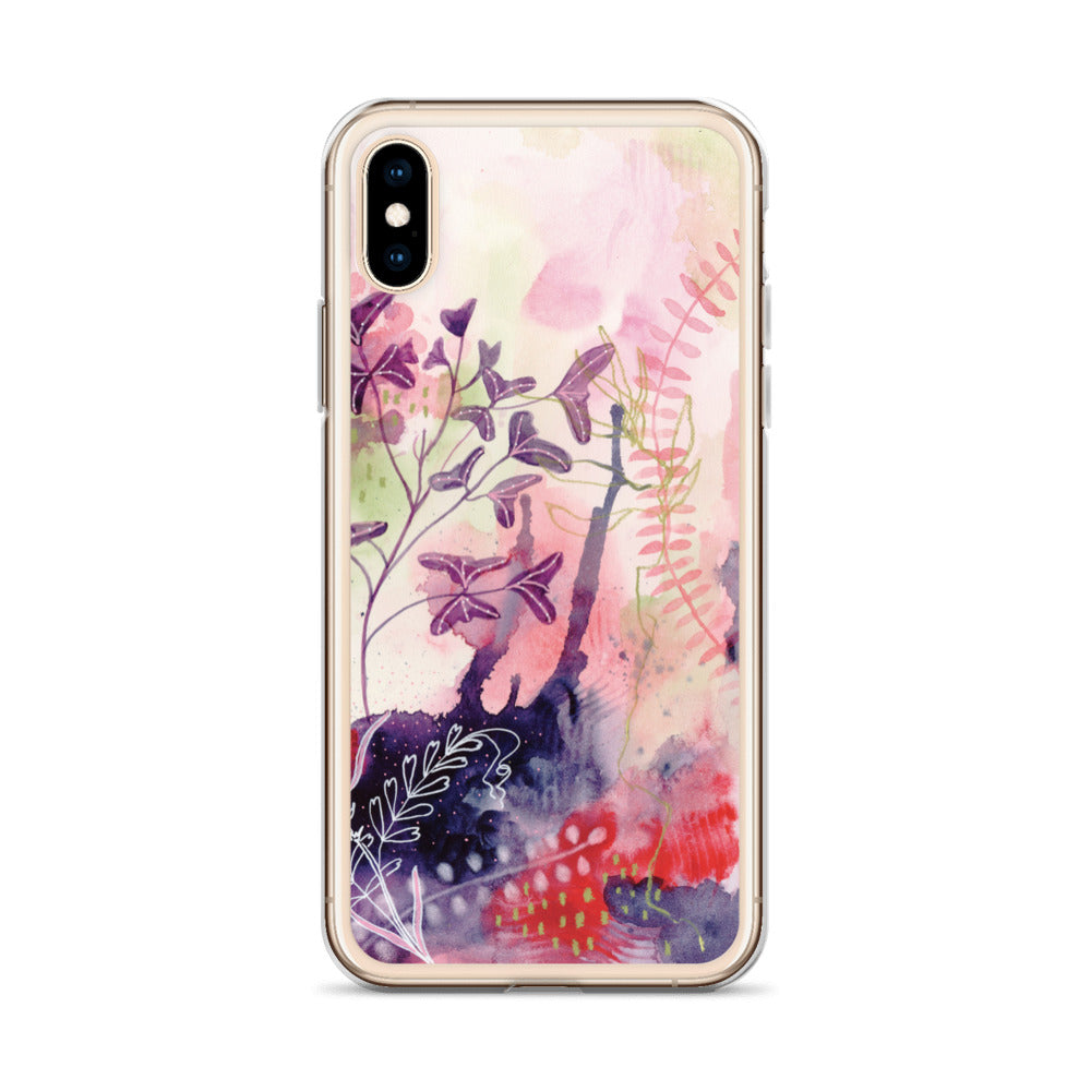Playful Clear Case for iPhone® - Aquamarine Design - Artistic Gifts for Women - Art by Artist Tania Herrera from Aquamarine Design Studio