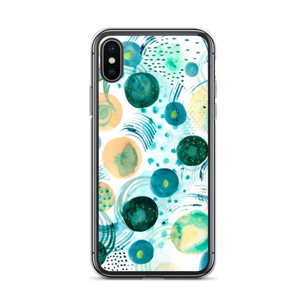 Geometrical Design Clear Case for iPhone® - Aquamarine Design - Artistic Gifts for Women - Art by Artist Tania Herrera from Aquamarine Design Studio