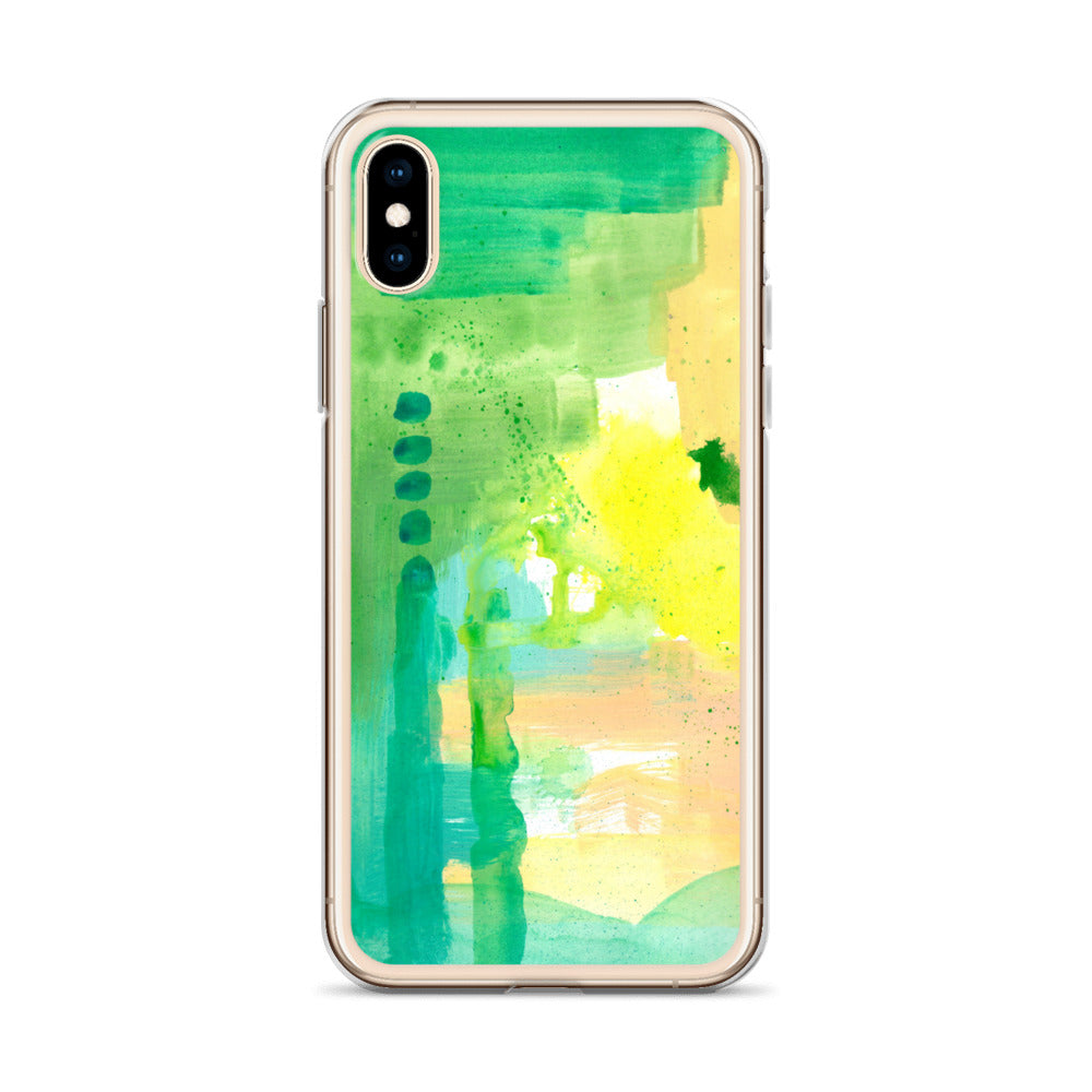 Aqua Abstract Design II Clear Case for iPhone® - Aquamarine Design - Artistic Gifts for Women - Art by Artist Tania Herrera from Aquamarine Design Studio