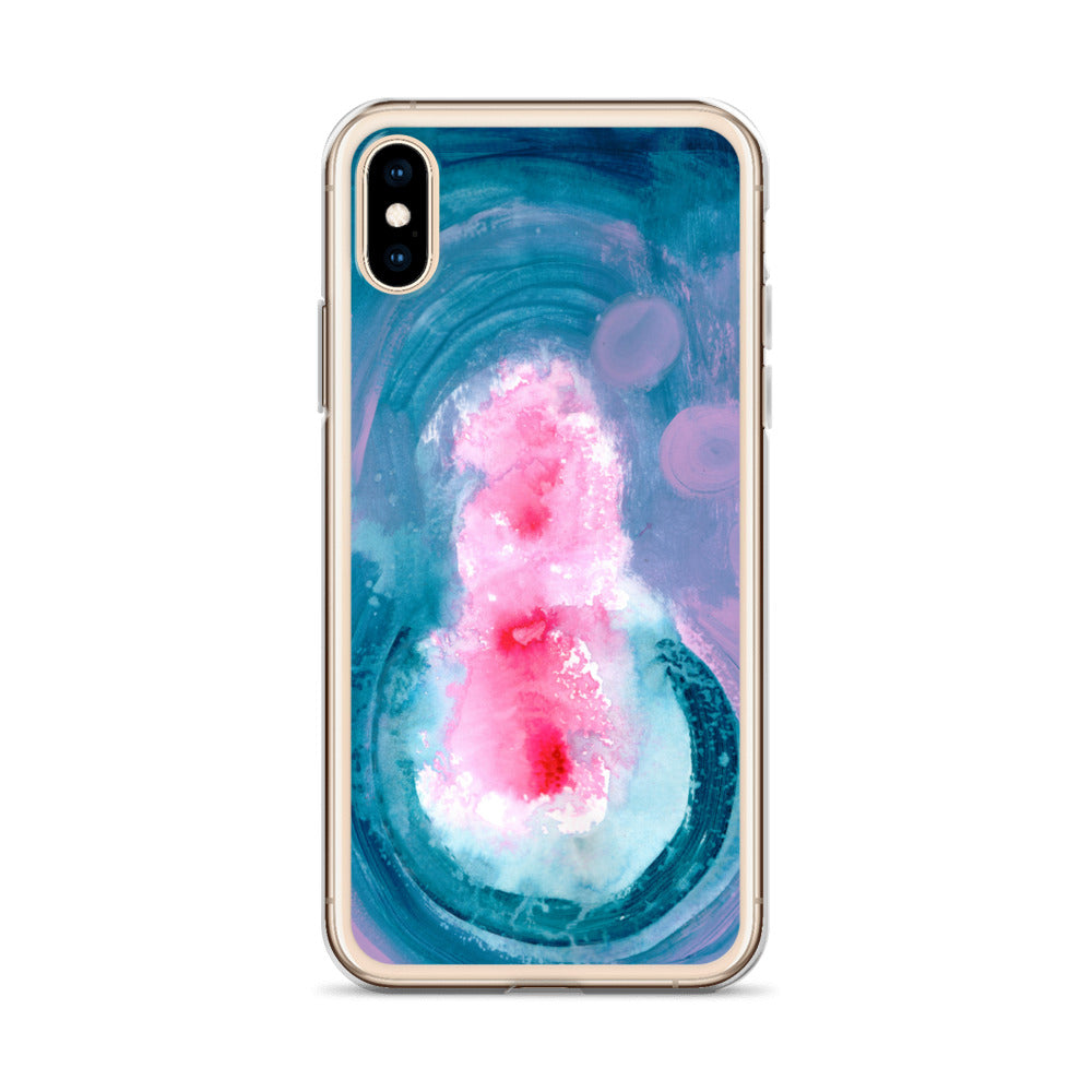Magical Blue II Clear Case for iPhone® - Aquamarine Design - Artistic Gifts for Women - Art by Artist Tania Herrera from Aquamarine Design Studio
