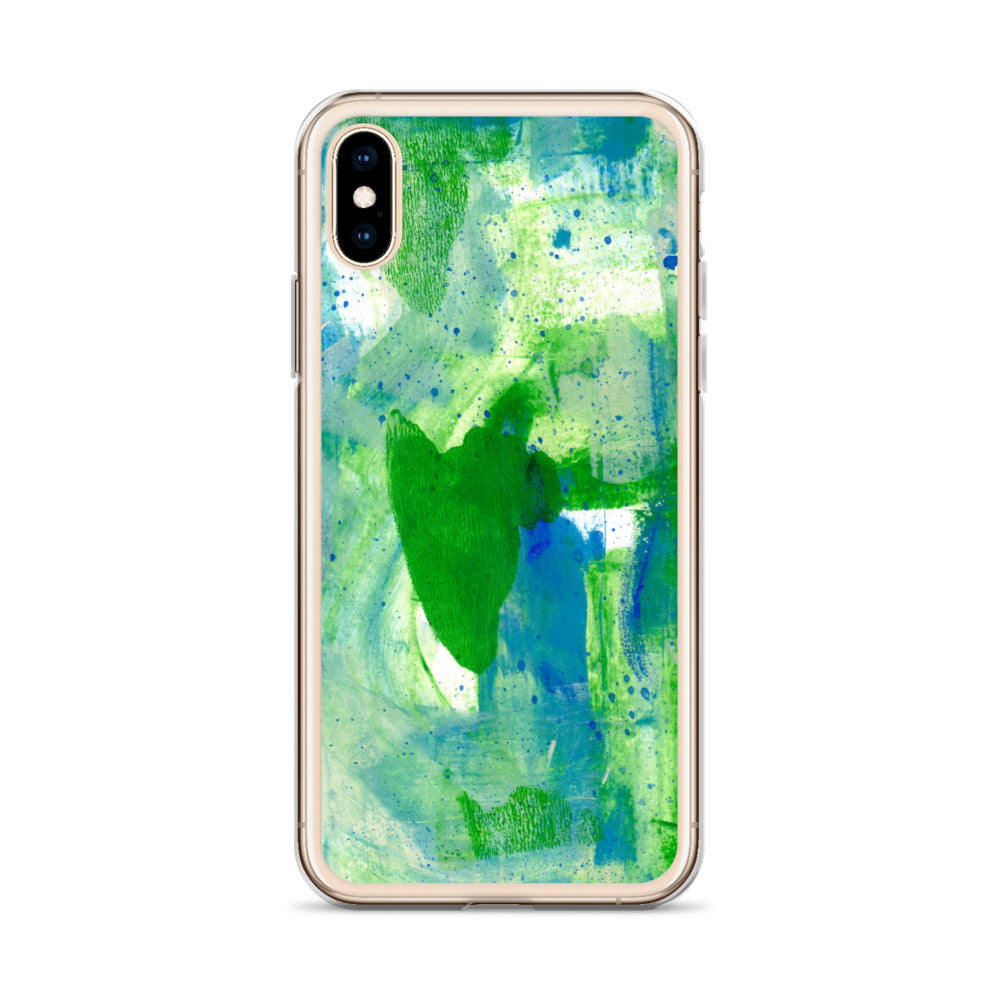 Green Mist Clear Case for iPhone® - Aquamarine Design - Artistic Gifts for Women - Art by Artist Tania Herrera from Aquamarine Design Studio