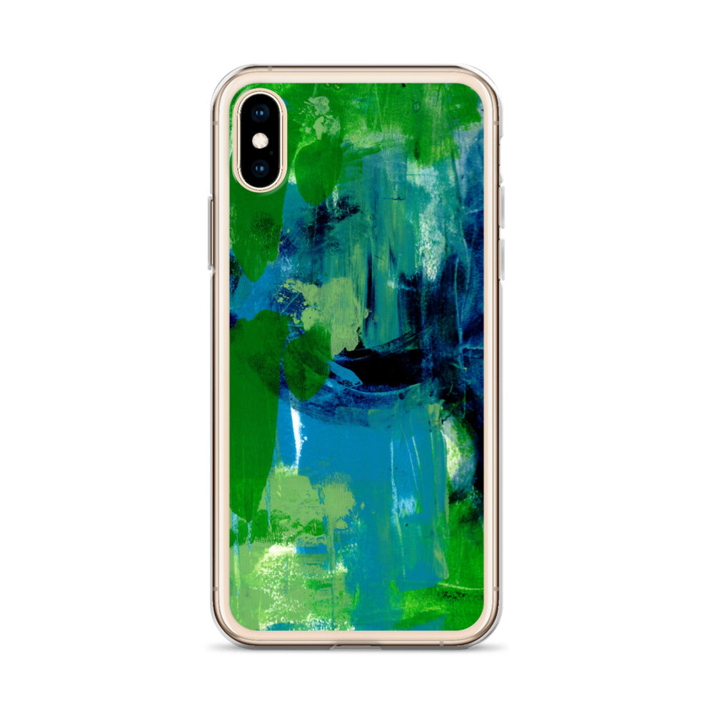 Cool Colors Clear Case for iPhone® - Aquamarine Design - Artistic Gifts for Women - Art by Artist Tania Herrera from Aquamarine Design Studio