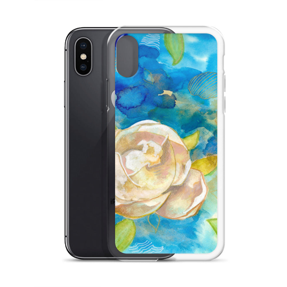 Clear Case for iPhone® - Aquamarine Design - Artistic Gifts for Women - Art by Artist Tania Herrera from Aquamarine Design Studio