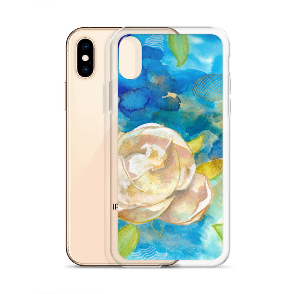 Clear Case for iPhone® - Aquamarine Design - Artistic Gifts for Women - Art by Artist Tania Herrera from Aquamarine Design Studio
