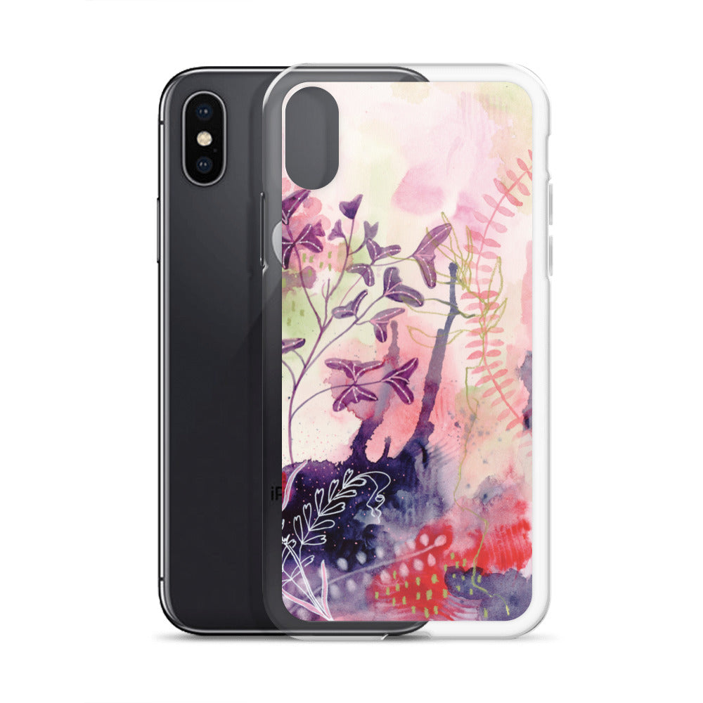 Playful Clear Case for iPhone® - Aquamarine Design - Artistic Gifts for Women - Art by Artist Tania Herrera from Aquamarine Design Studio