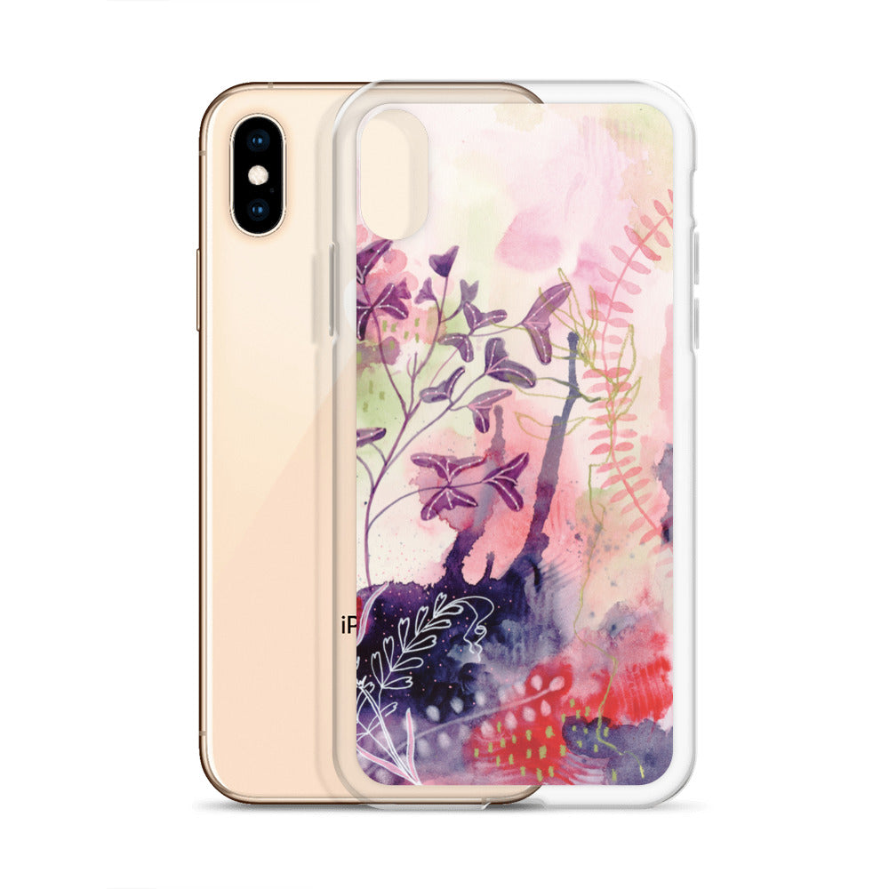 Playful Clear Case for iPhone® - Aquamarine Design - Artistic Gifts for Women - Art by Artist Tania Herrera from Aquamarine Design Studio