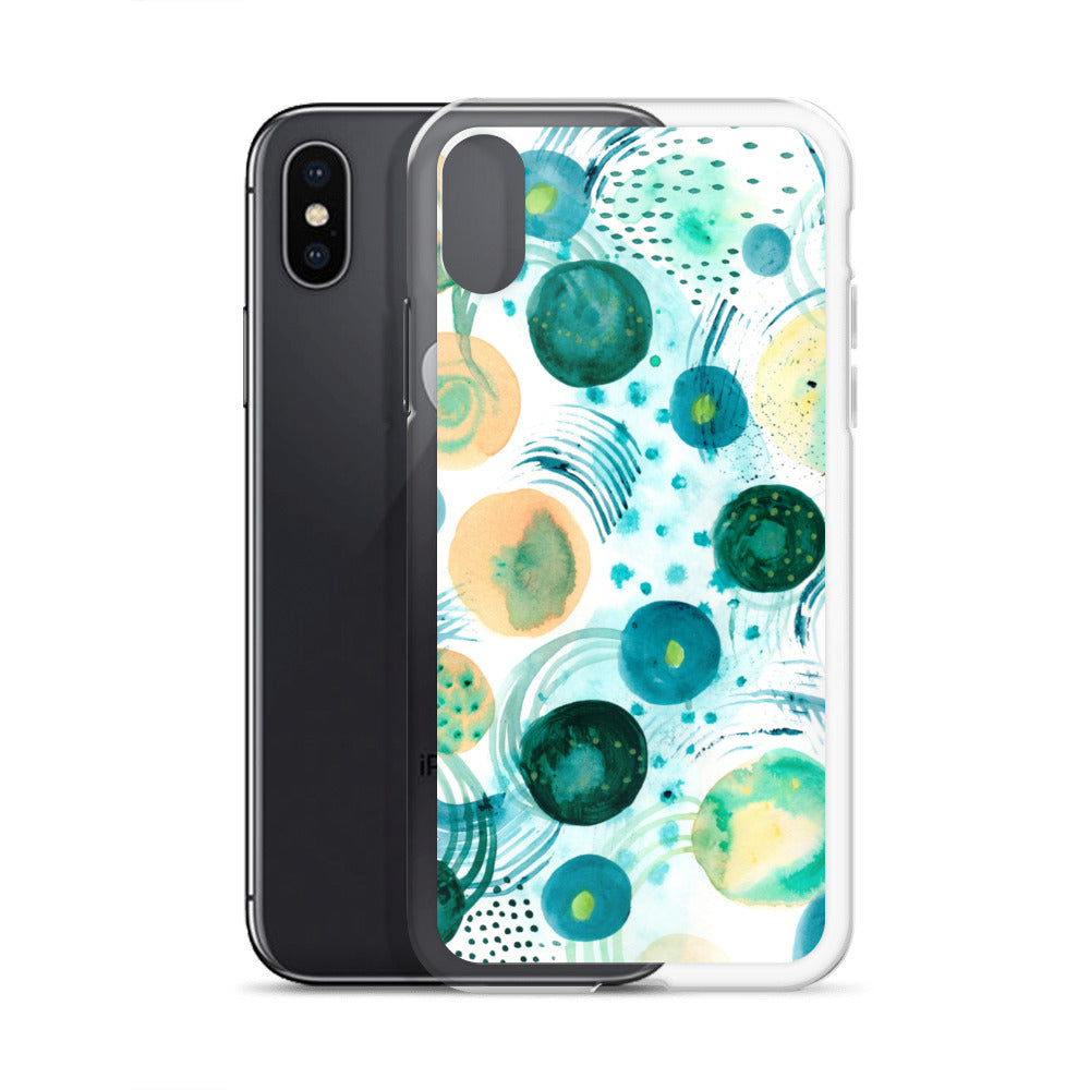 Geometrical Design Clear Case for iPhone® - Aquamarine Design - Artistic Gifts for Women - Art by Artist Tania Herrera from Aquamarine Design Studio