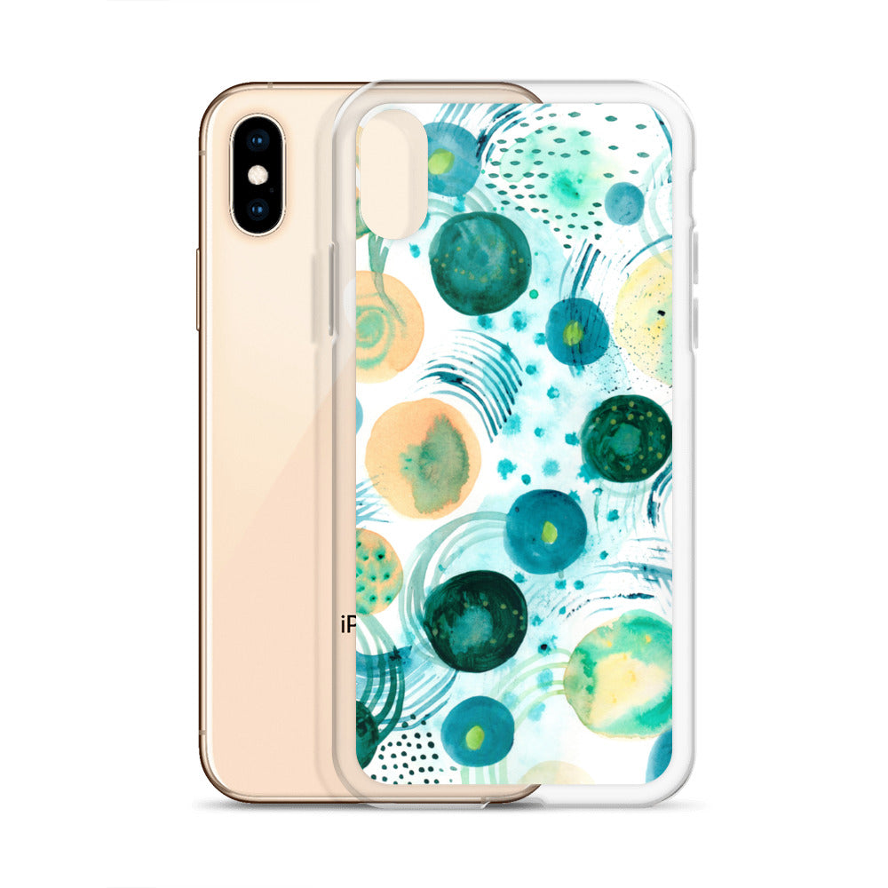Geometrical Design Clear Case for iPhone® - Aquamarine Design - Artistic Gifts for Women - Art by Artist Tania Herrera from Aquamarine Design Studio