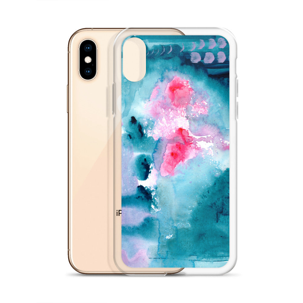 Magical Blue I Clear Case for iPhone® - Aquamarine Design - Artistic Gifts for Women - Art by Artist Tania Herrera from Aquamarine Design Studio
