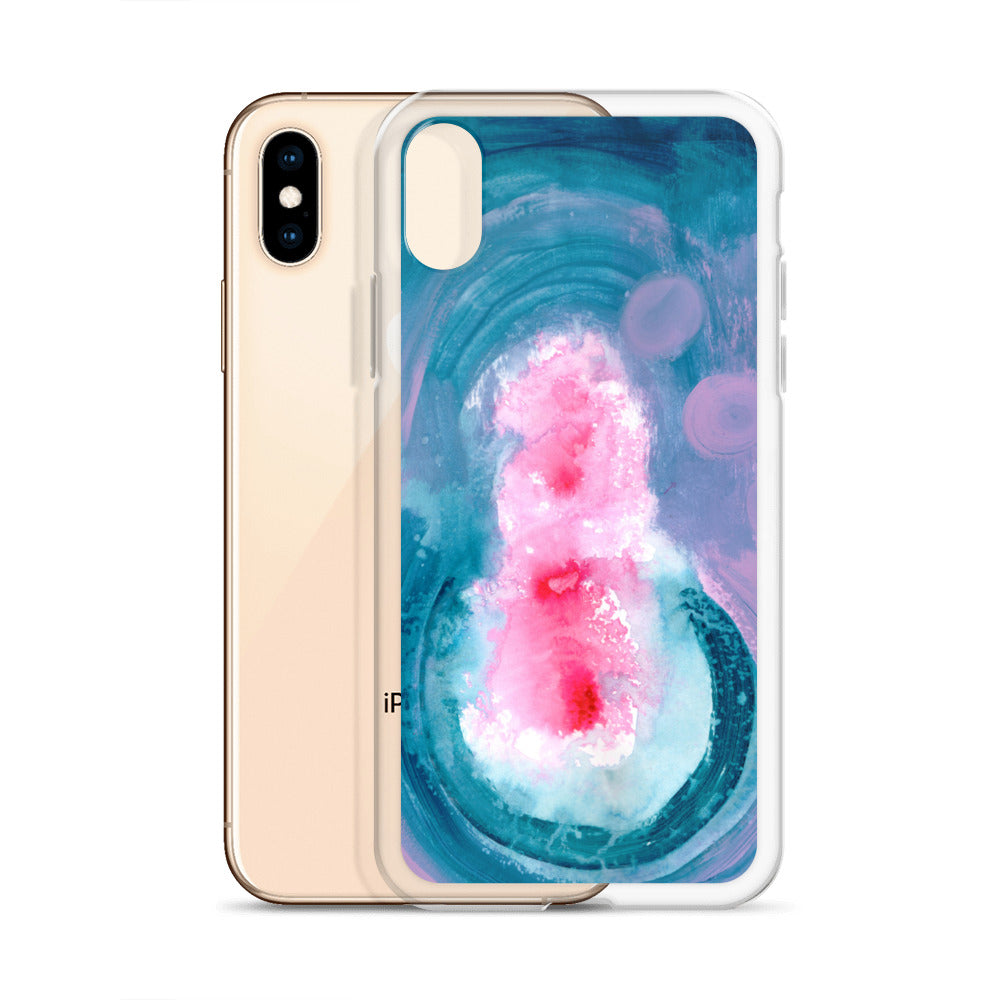 Magical Blue II Clear Case for iPhone® - Aquamarine Design - Artistic Gifts for Women - Art by Artist Tania Herrera from Aquamarine Design Studio