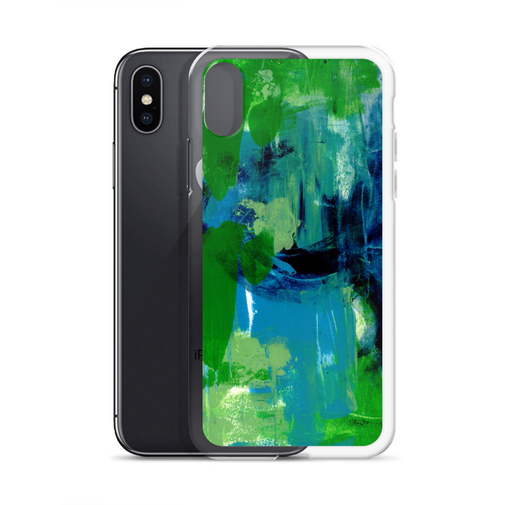 Cool Colors Clear Case for iPhone® - Aquamarine Design - Artistic Gifts for Women - Art by Artist Tania Herrera from Aquamarine Design Studio