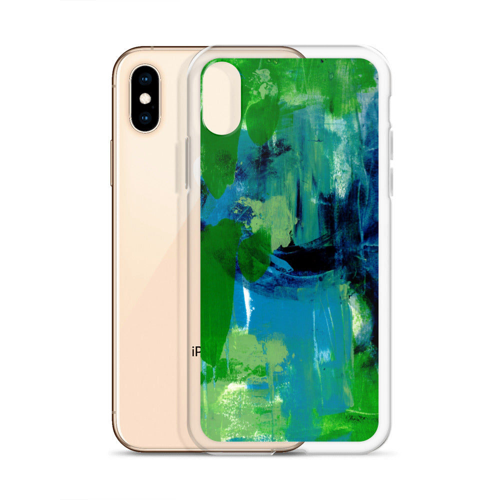 Cool Colors Clear Case for iPhone® - Aquamarine Design - Artistic Gifts for Women - Art by Artist Tania Herrera from Aquamarine Design Studio