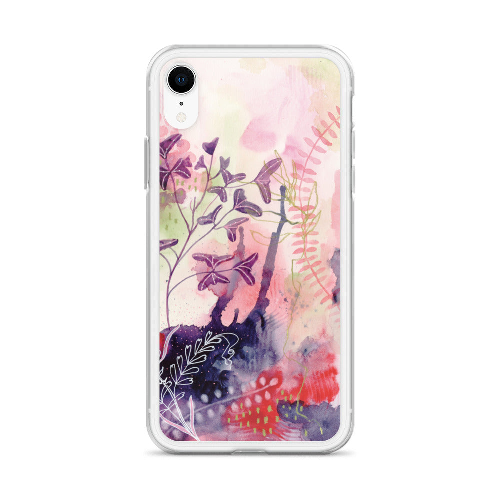 Playful Clear Case for iPhone® - Aquamarine Design - Artistic Gifts for Women - Art by Artist Tania Herrera from Aquamarine Design Studio