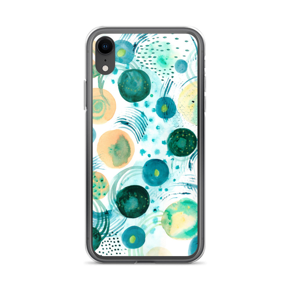 Geometrical Design Clear Case for iPhone® - Aquamarine Design - Artistic Gifts for Women - Art by Artist Tania Herrera from Aquamarine Design Studio