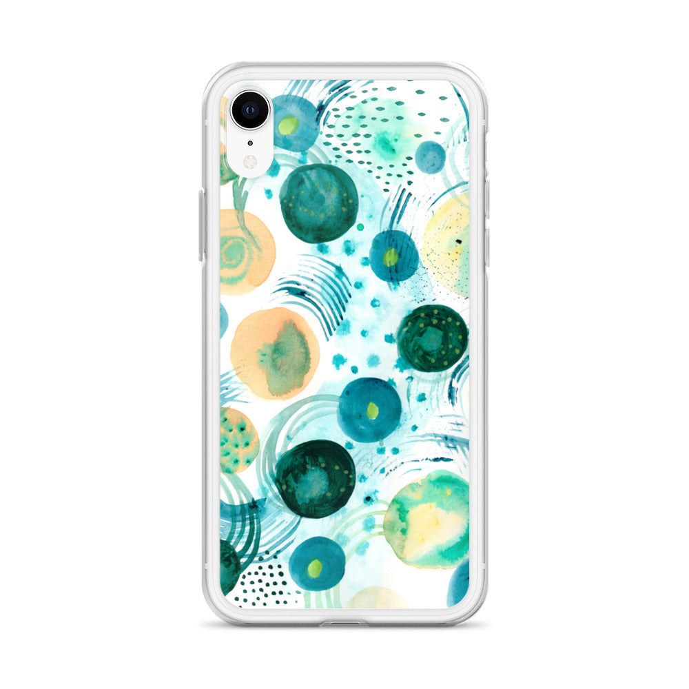 Geometrical Design Clear Case for iPhone® - Aquamarine Design - Artistic Gifts for Women - Art by Artist Tania Herrera from Aquamarine Design Studio