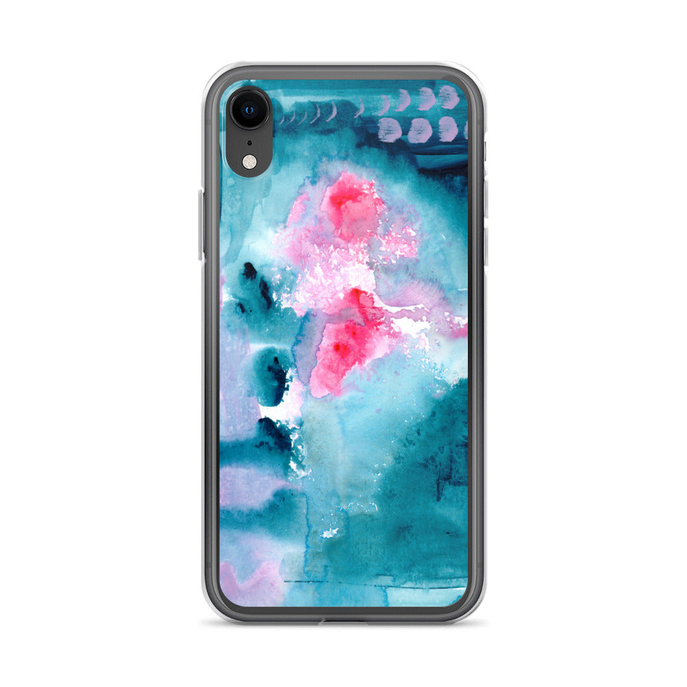 Magical Blue I Clear Case for iPhone® - Aquamarine Design - Artistic Gifts for Women - Art by Artist Tania Herrera from Aquamarine Design Studio