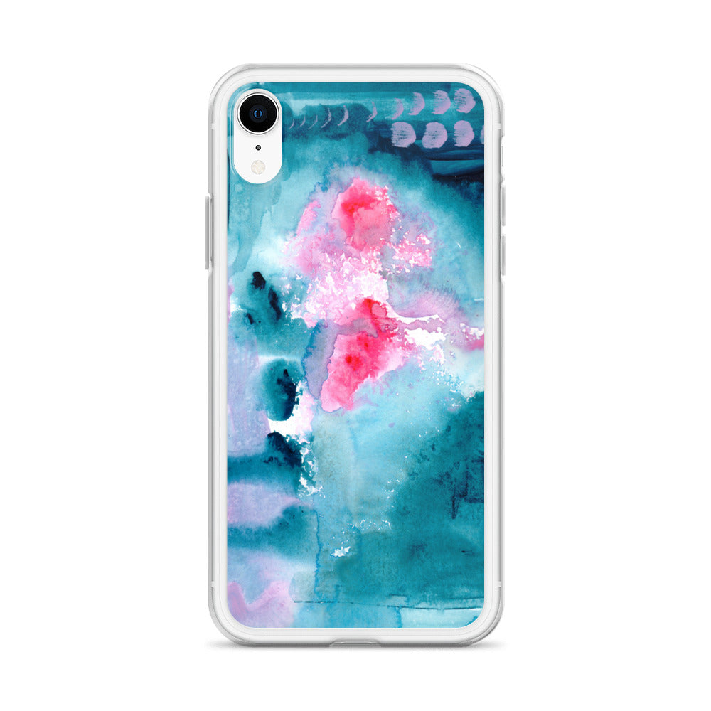 Magical Blue I Clear Case for iPhone® - Aquamarine Design - Artistic Gifts for Women - Art by Artist Tania Herrera from Aquamarine Design Studio