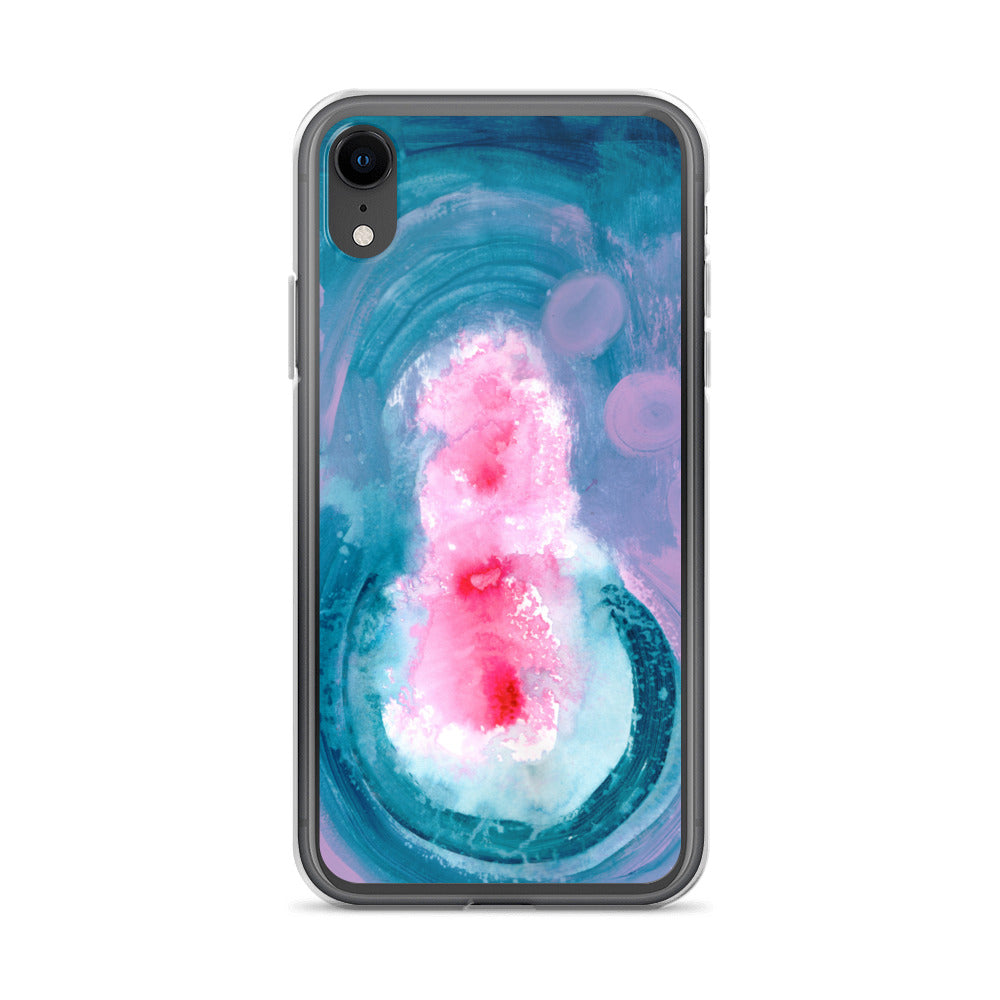 Magical Blue II Clear Case for iPhone® - Aquamarine Design - Artistic Gifts for Women - Art by Artist Tania Herrera from Aquamarine Design Studio