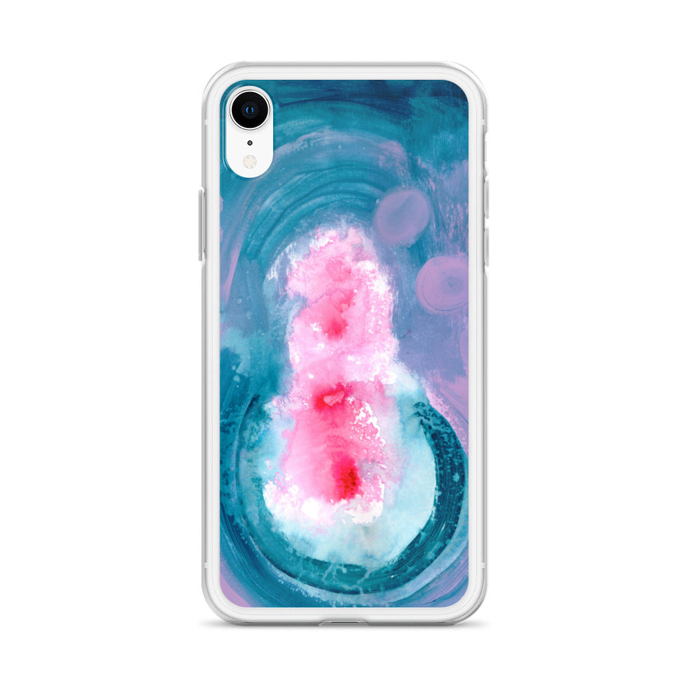 Magical Blue II Clear Case for iPhone® - Aquamarine Design - Artistic Gifts for Women - Art by Artist Tania Herrera from Aquamarine Design Studio