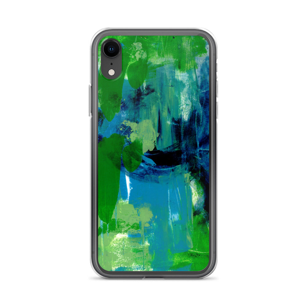 Cool Colors Clear Case for iPhone® - Aquamarine Design - Artistic Gifts for Women - Art by Artist Tania Herrera from Aquamarine Design Studio