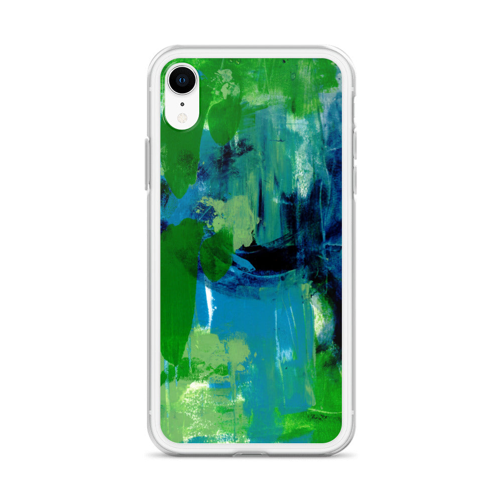 Cool Colors Clear Case for iPhone® - Aquamarine Design - Artistic Gifts for Women - Art by Artist Tania Herrera from Aquamarine Design Studio