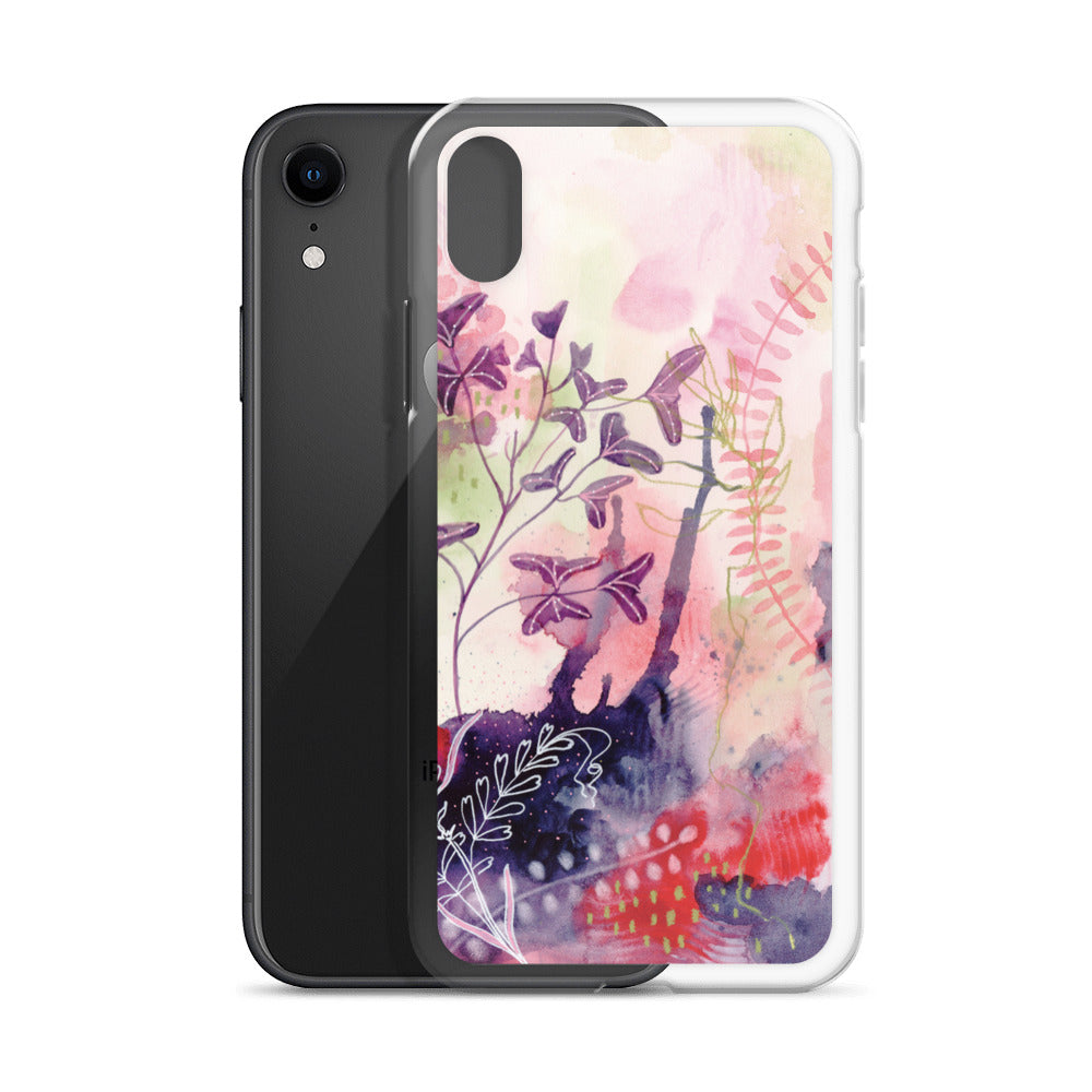 Playful Clear Case for iPhone® - Aquamarine Design - Artistic Gifts for Women - Art by Artist Tania Herrera from Aquamarine Design Studio