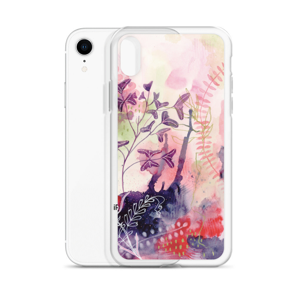 Playful Clear Case for iPhone® - Aquamarine Design - Artistic Gifts for Women - Art by Artist Tania Herrera from Aquamarine Design Studio