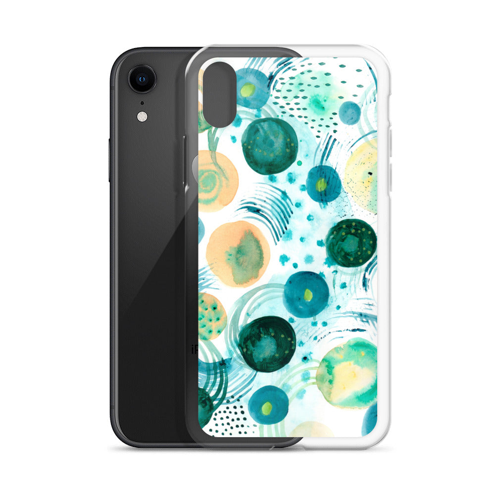 Geometrical Design Clear Case for iPhone® - Aquamarine Design - Artistic Gifts for Women - Art by Artist Tania Herrera from Aquamarine Design Studio