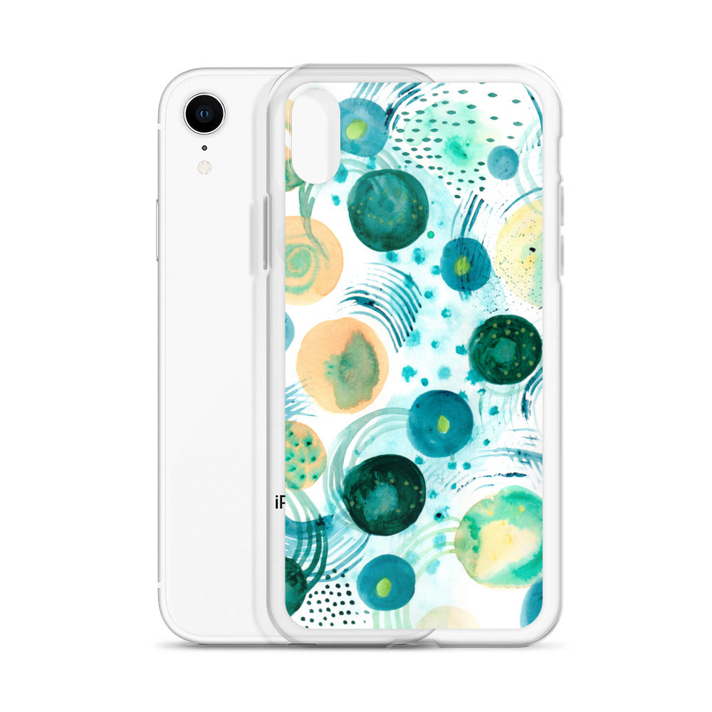 Geometrical Design Clear Case for iPhone® - Aquamarine Design - Artistic Gifts for Women - Art by Artist Tania Herrera from Aquamarine Design Studio