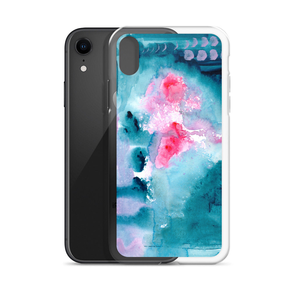 Magical Blue I Clear Case for iPhone® - Aquamarine Design - Artistic Gifts for Women - Art by Artist Tania Herrera from Aquamarine Design Studio